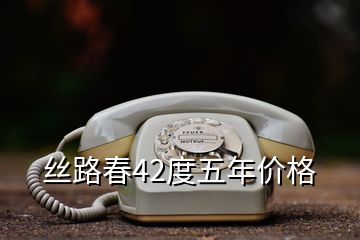 絲路春42度五年價格
