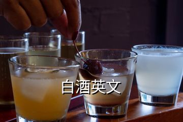 白酒英文