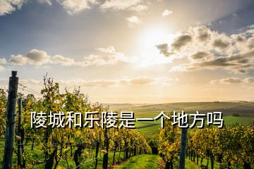 陵城和樂陵是一個(gè)地方嗎