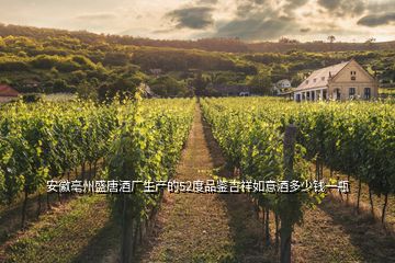 安徽亳州盛唐酒廠(chǎng)生產(chǎn)的52度品鑒吉祥如意酒多少錢(qián)一瓶