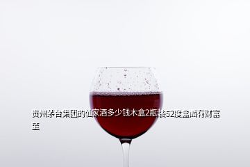 貴州茅臺(tái)集團(tuán)的仙家酒多少錢木盒2瓶裝52度盒面有財(cái)富至