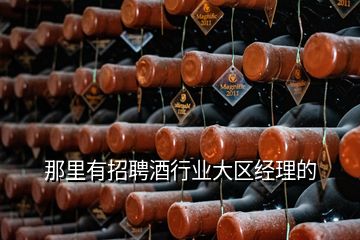 那里有招聘酒行業(yè)大區(qū)經(jīng)理的