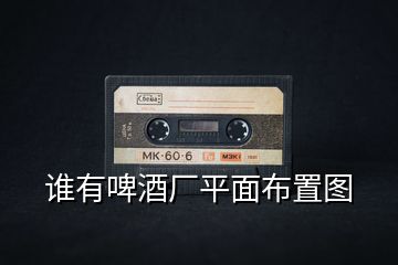 誰有啤酒廠平面布置圖