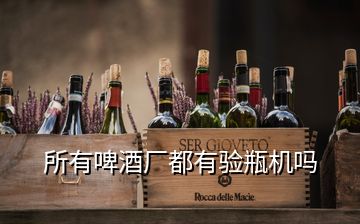 所有啤酒廠都有驗瓶機(jī)嗎