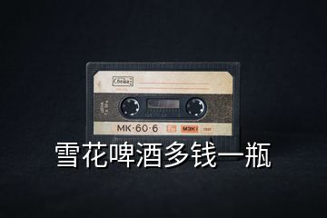 雪花啤酒多錢(qián)一瓶