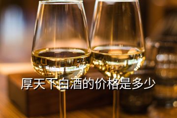 厚天下白酒的價格是多少