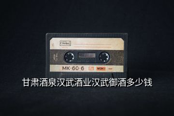 甘肅酒泉漢武酒業(yè)漢武御酒多少錢