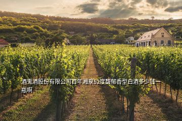酒鬼酒股份有限公司百年湘泉52度馥郁香型白酒多少錢(qián)一瓶啊