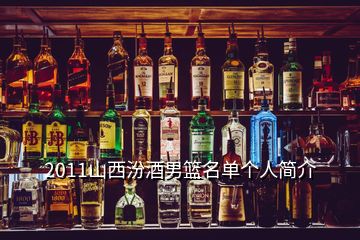 2011山西汾酒男籃名單個人簡介