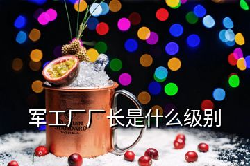 軍工廠廠長是什么級(jí)別