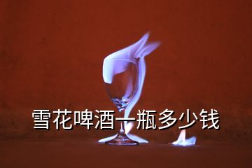 雪花啤酒一瓶多少錢(qián)