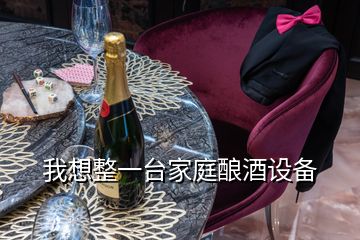 我想整一臺(tái)家庭釀酒設(shè)備