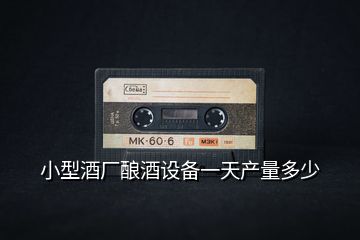 小型酒廠釀酒設(shè)備一天產(chǎn)量多少