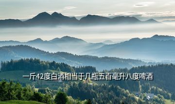 一斤42度白酒相當于幾瓶五百毫升八度啤酒