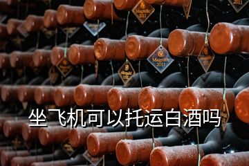 坐飛機可以托運白酒嗎