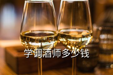 學(xué)調(diào)酒師多少錢(qián)