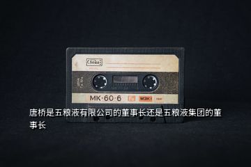 唐橋是五糧液有限公司的董事長(zhǎng)還是五糧液集團(tuán)的董事長(zhǎng)