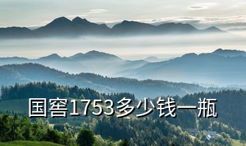 國(guó)窖1753多少錢一瓶