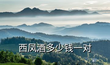 西鳳酒多少錢一對(duì)