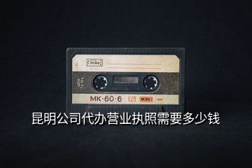 昆明公司代辦營(yíng)業(yè)執(zhí)照需要多少錢(qián)
