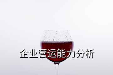 企業(yè)營運能力分析